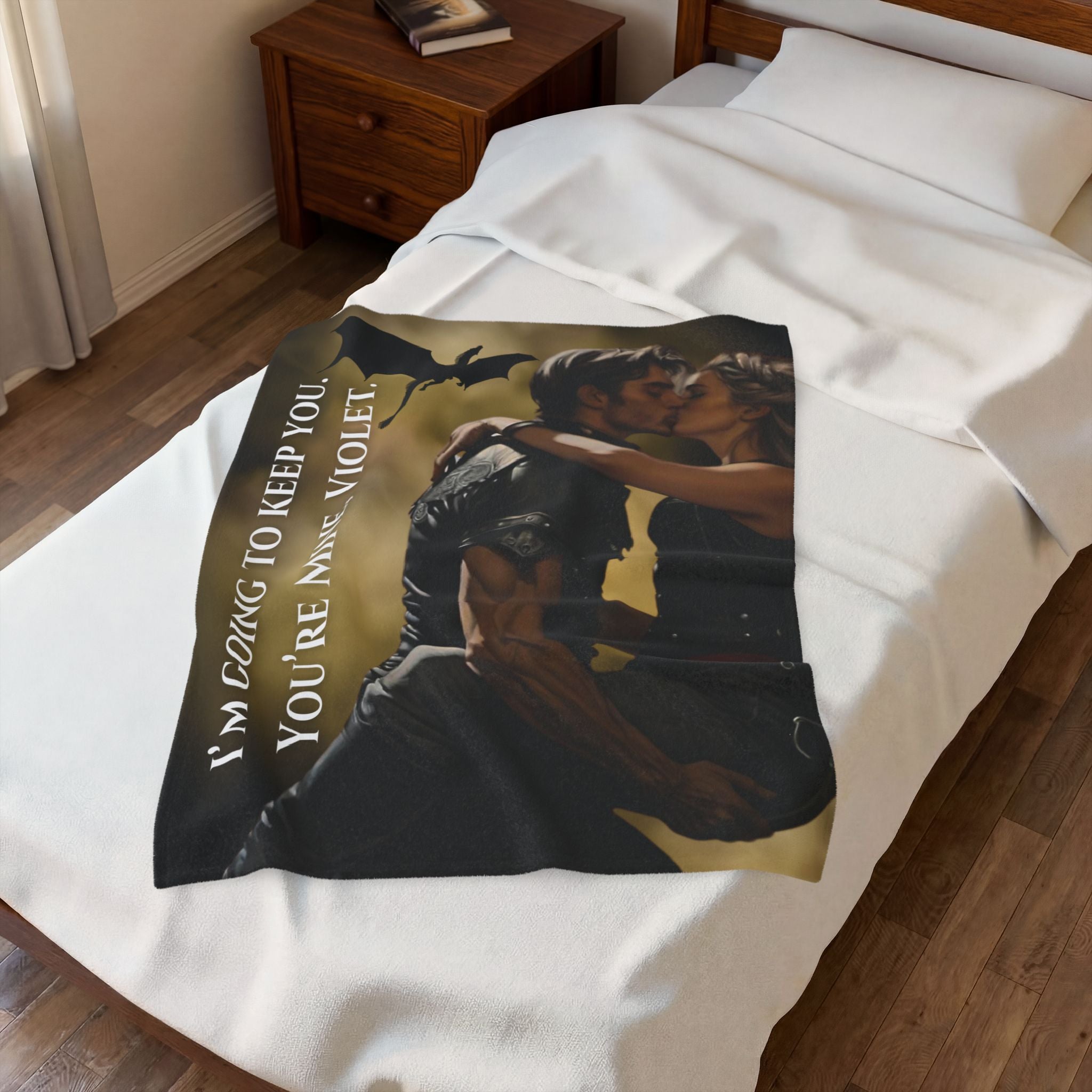 Violet & Xaden Fourth Wing Blanket | Dragon Rider Romance Bookish Throw