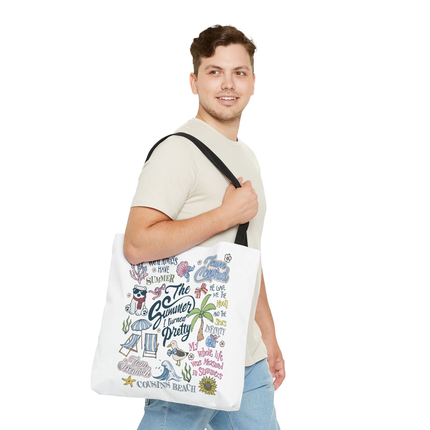 The Summer I Turned Pretty | Cousins Beach Tote Bag | Team Conrad & Jeremiah Bookish Bag
