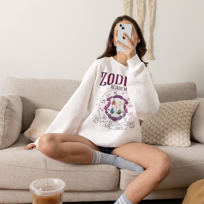 Zodiac Academy Elements Sweatshirt | Fantasy Book Lover Crewneck | Romantasy Reader Gift | Zodiac Academy Inspired Cozy Pullover | Booktok Sweatshirt
