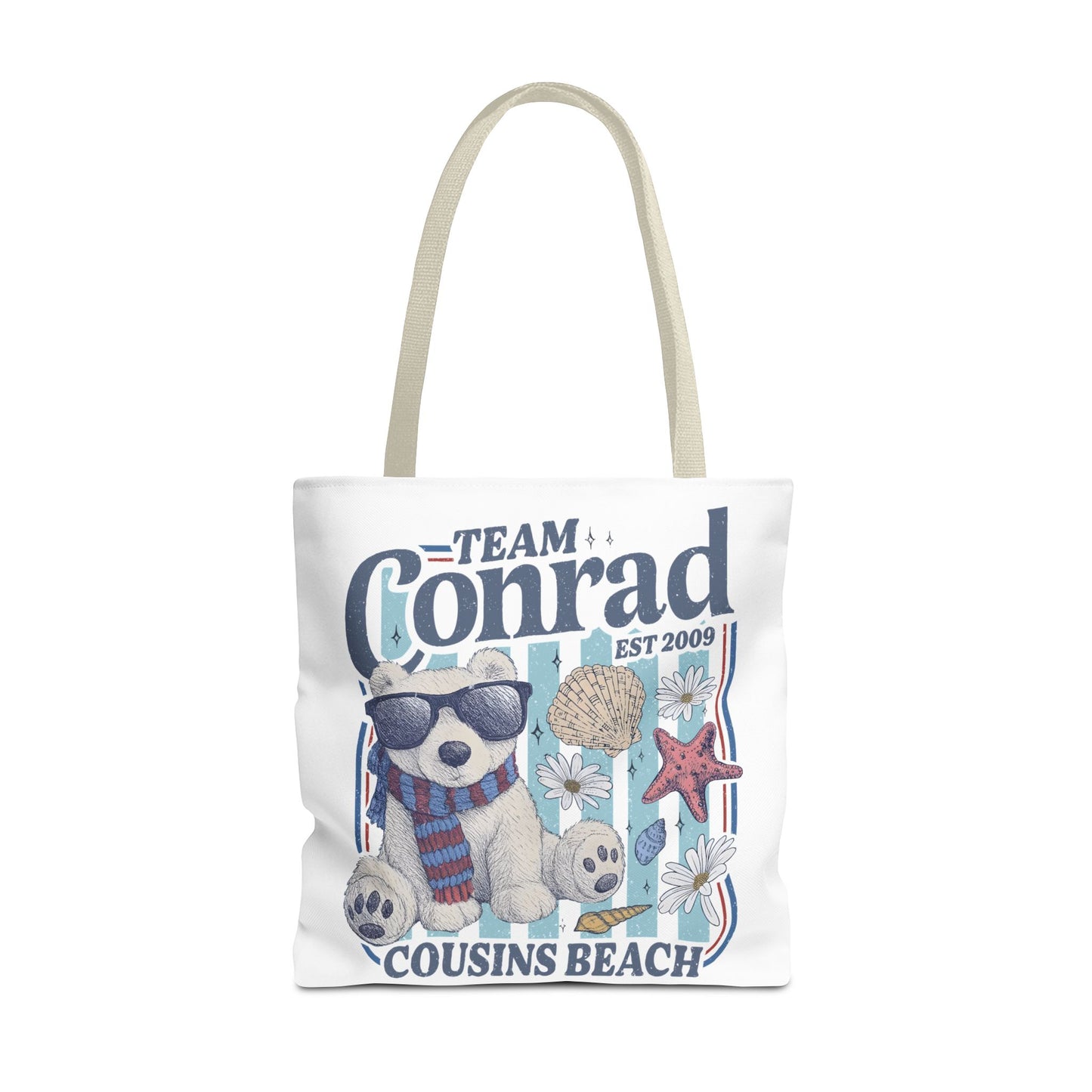 Summer I turned Pretty | Team Conrad Tote Bag | Junior Mint Bear Cousins Beach Tote | Summer Romance Book Bag