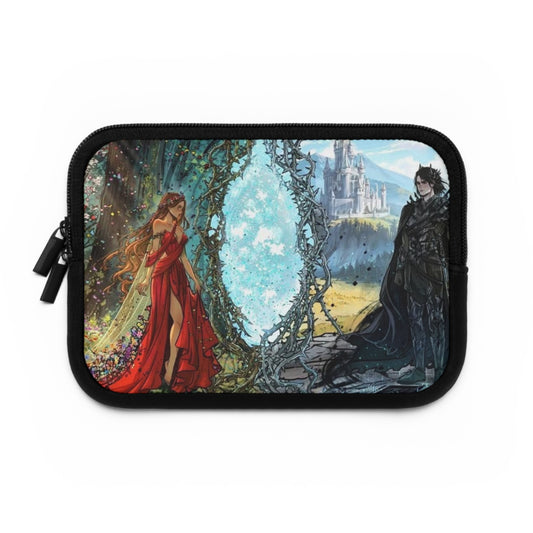 Lightlark Fantasy Laptop Sleeve | Isla & Grim | Enchanted Forest and Castle Design
