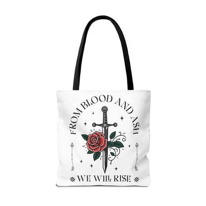 From Blood and Ash Tote Bag | We Will Rise Fantasy Bookish Bag