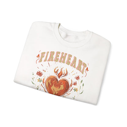 Fireheart Sweatshirt | Throne of Glass Inspired Crewneck | Fantasy Bookish Gift | Romantasy Reader Sweatshirt