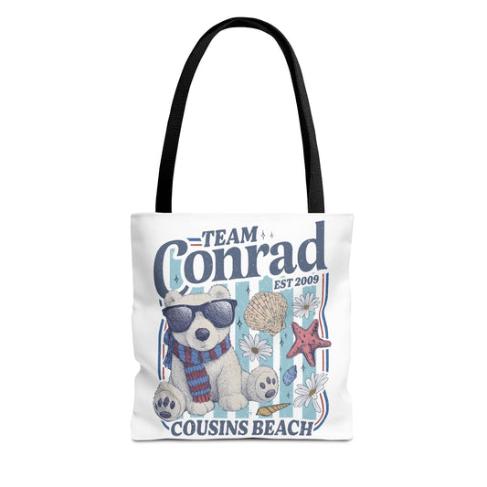 Summer I turned Pretty | Team Conrad Tote Bag | Junior Mint Bear Cousins Beach Tote | Summer Romance Book Bag
