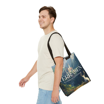 Terrasen Castle Tote Bag | Throne of Glass Bookish Gift | Fireheart Fantasy Linen Bag