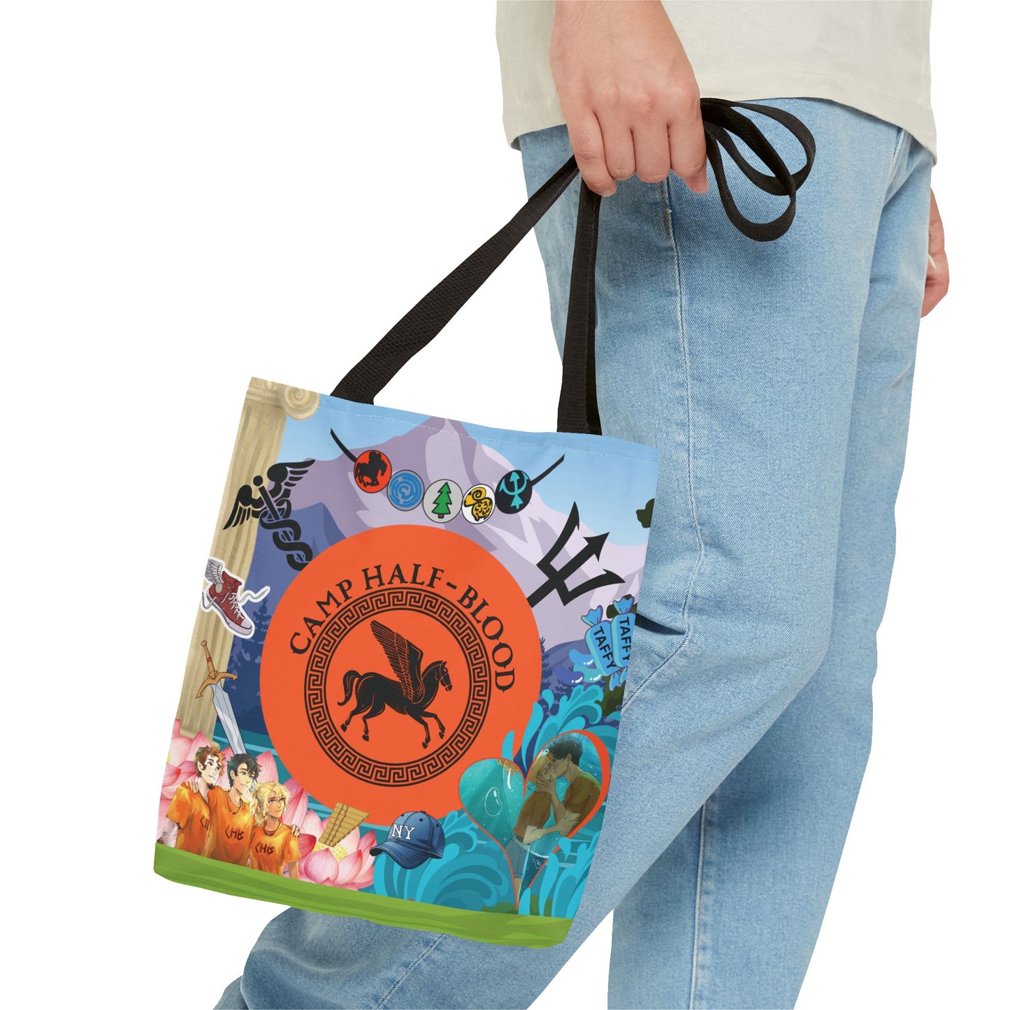 Camp Half Blood Tote Bag | Percy Jackson Bookish Bag with Greek Mythology Aesthetic