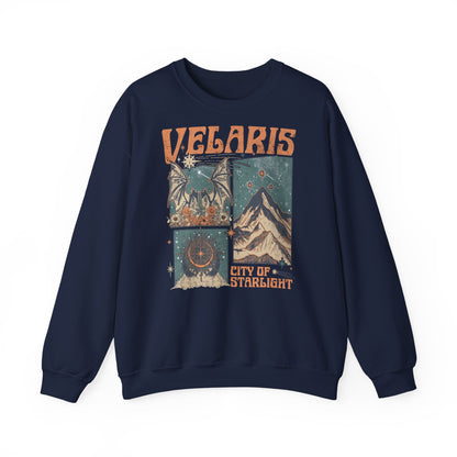 Velaris City of Starlight Sweatshirt | ACOTAR Inspired Crewneck | Night Court Bookish Sweatshirt | Fantasy Reader Gift | Sarah J. Maas Inspired