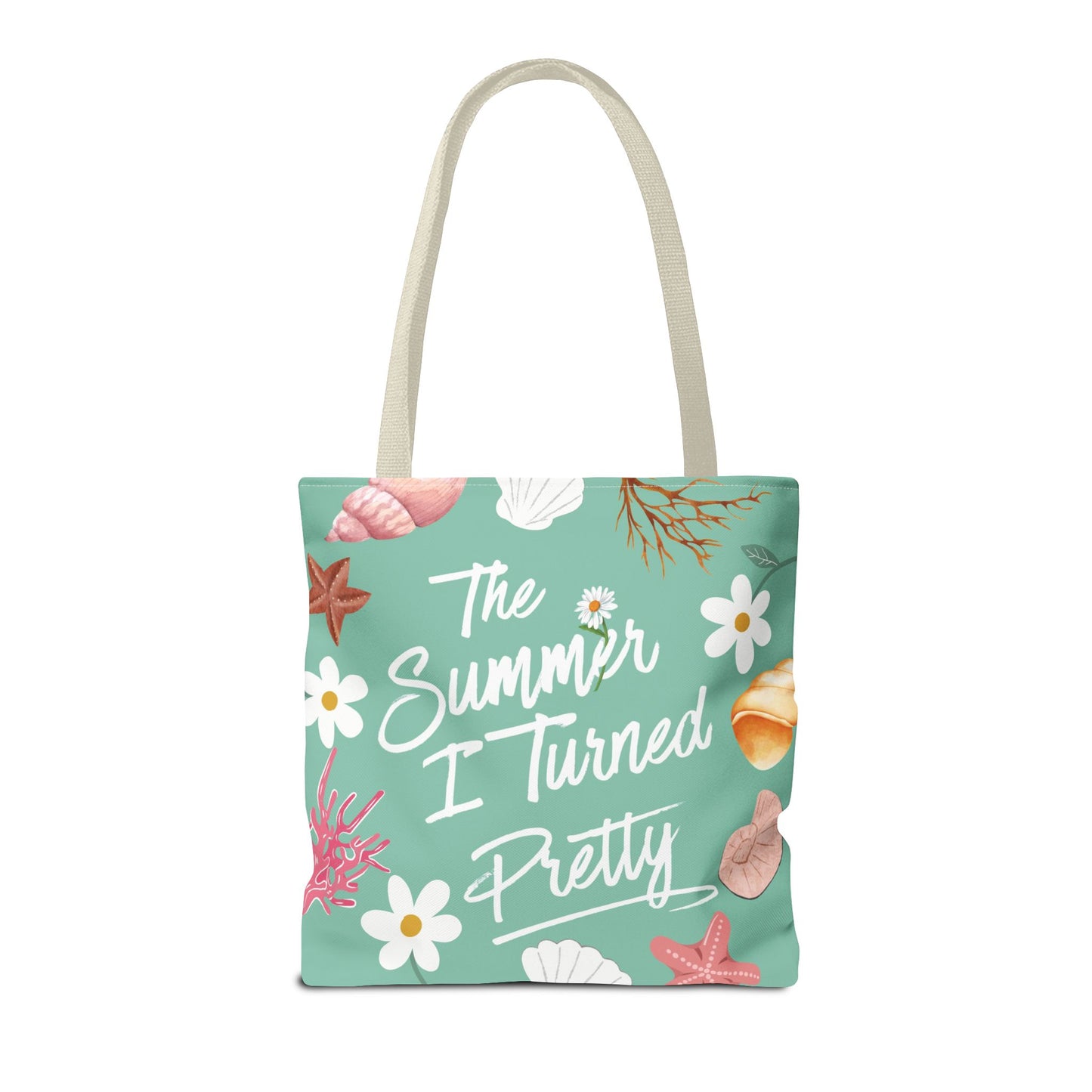 The Summer I Turned Pretty Tote Bag | SITP Tote Bag | Bookish Beach Bag | Cute Daisy & Seashell Tote | Book Lover Gift