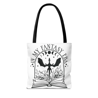 In My Fantasy Era Tote Bag | Dragon Book Lover Bag