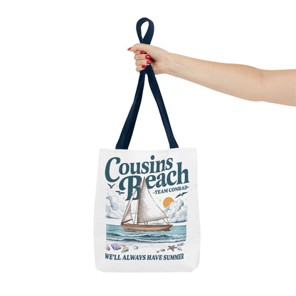 Summer I Turned Pretty | Cousins Beach Tote Bag | Team Conrad | Always Have Summer Sailboat Design