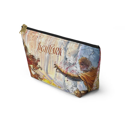 Lightlark Inspired Cosmetic Bag | Fantasy Fire and Ice Character Art | Bookish Zipper Pouch for YA Fans