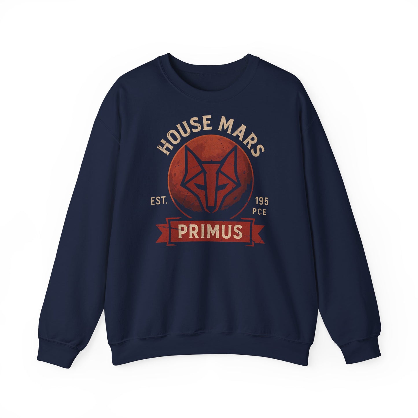House Mars Primus Sweatshirt | Red Rising Inspired Crewneck | Howler Fan Gift | Sci-Fi Book Lover Sweatshirt | Mars Society Pullover