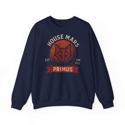House Mars Primus Sweatshirt | Red Rising Inspired Crewneck | Howler Fan Gift | Sci-Fi Book Lover Sweatshirt | Mars Society Pullover