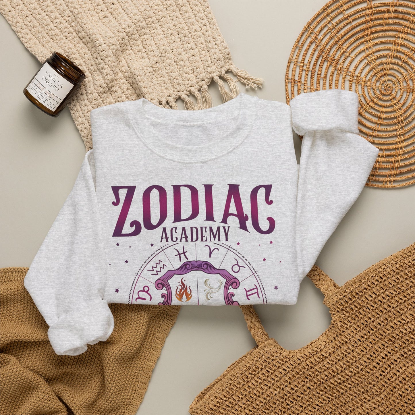 Zodiac Academy Elements Sweatshirt | Fantasy Book Lover Crewneck | Romantasy Reader Gift | Zodiac Academy Inspired Cozy Pullover | Booktok Sweatshirt