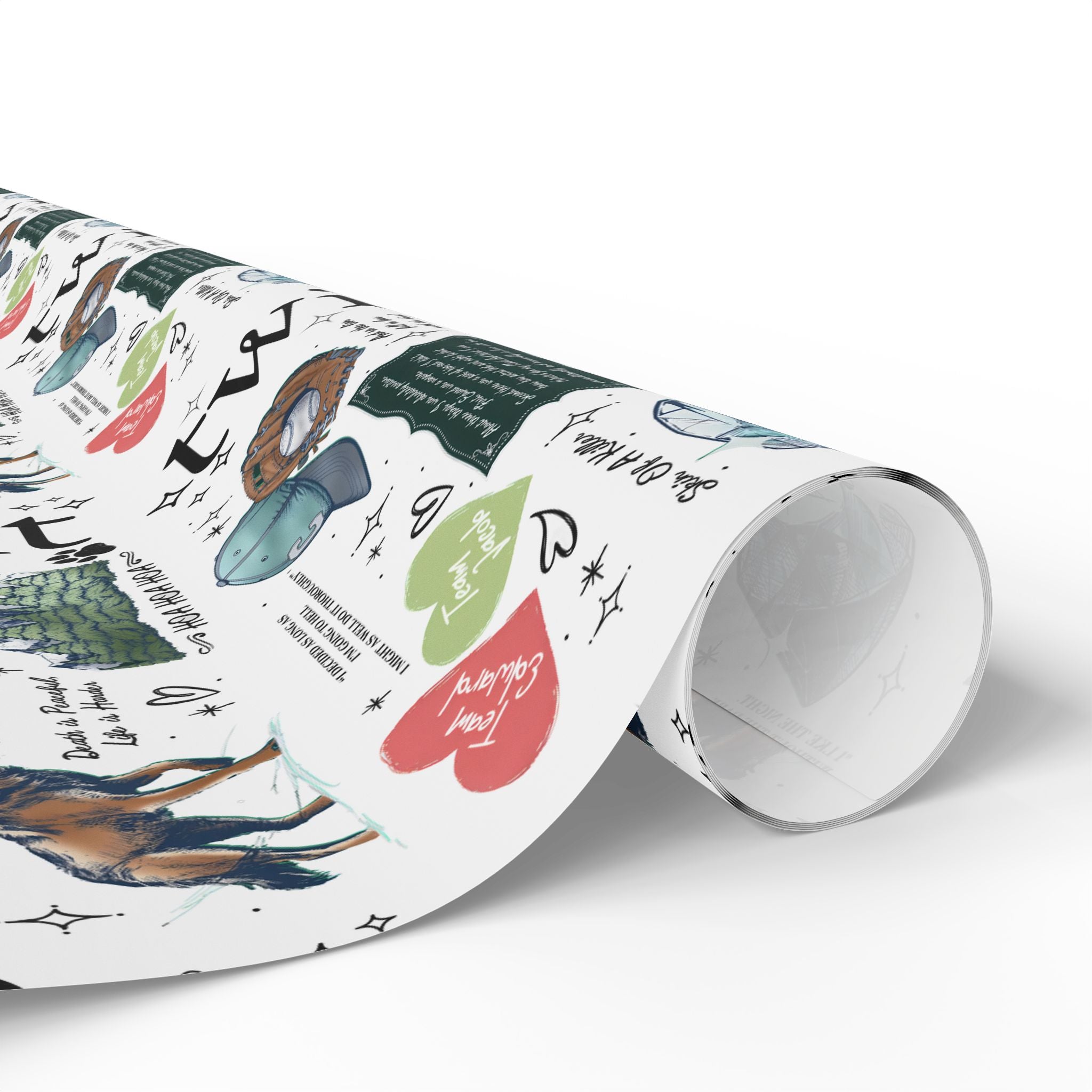 Twilight-Themed Wrapping Paper - Eco-Friendly Gift Wrap, Holiday Packaging, Art Print Gift Wrap, Birthday Wrap, Cute Gift Supplies