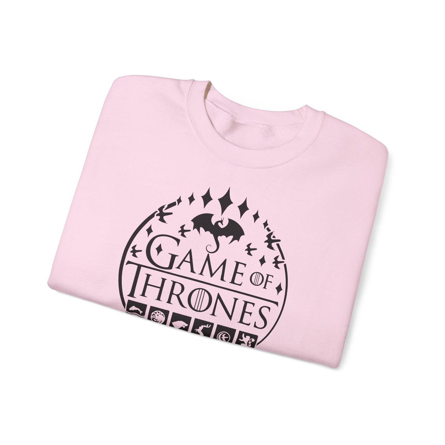 Game of Thrones Inspired Sweatshirt | Westeros Fantasy Crewneck | Dragon & Iron Throne Fan Gift | Unisex Cozy Bookish Sweatshirt