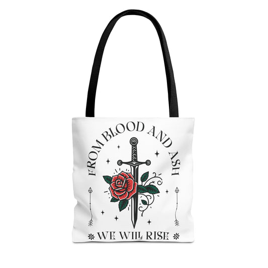 From Blood and Ash Tote Bag | We Will Rise Fantasy Bookish Bag