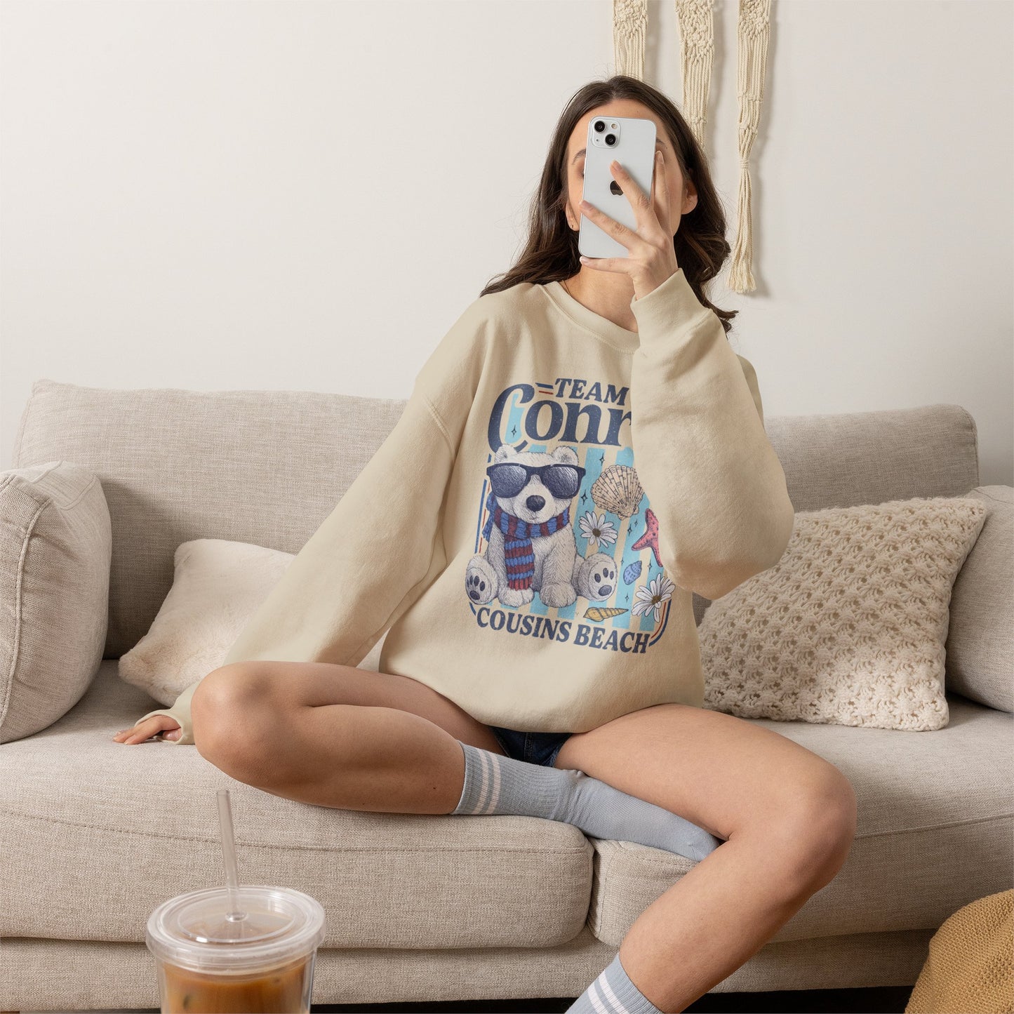 Team Conrad Sweatshirt | Cousins Beach Retro Sweatshirt | Summer I Turned Pretty Inspired Crewneck | Beach Romance Bookish Gift