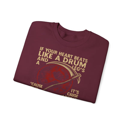 Red Rising "If Your Heart Beats Like a Drum" Sweatshirt | Reaper Quote Crewneck | Sci-Fi Fantasy Book Lover Gift | Howler Inspired Pullover
