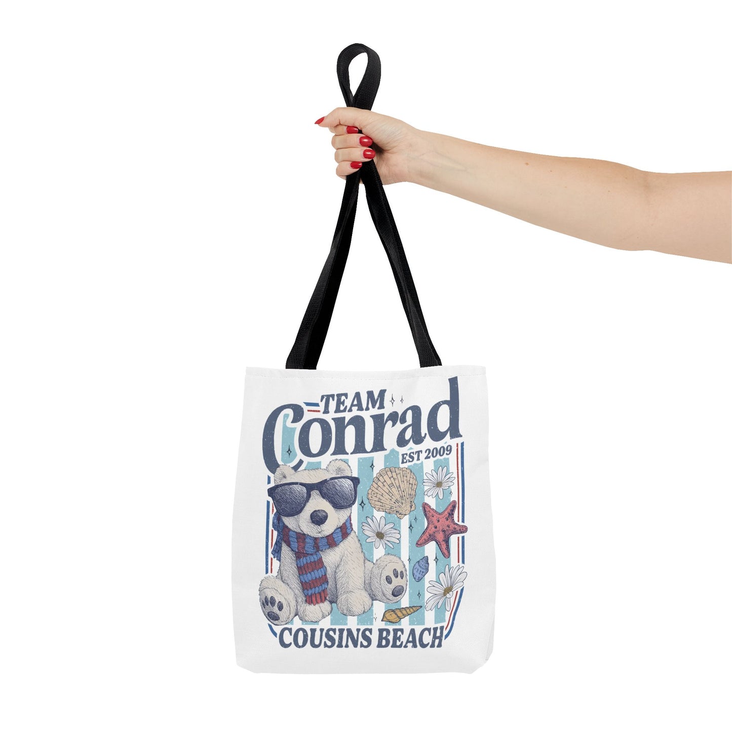 Summer I turned Pretty | Team Conrad Tote Bag | Junior Mint Bear Cousins Beach Tote | Summer Romance Book Bag