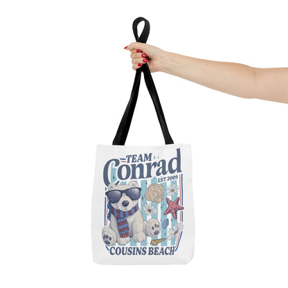 Summer I turned Pretty | Team Conrad Tote Bag | Junior Mint Bear Cousins Beach Tote | Summer Romance Book Bag