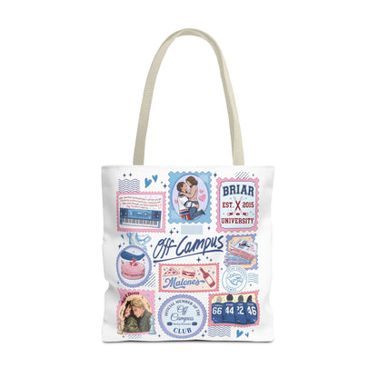 Off Campus Inspired Tote Bag | Hockey Romance Book Lover Tote | Briar U Fan Gift | College Romance Reader Bag | Bookish Market Tote