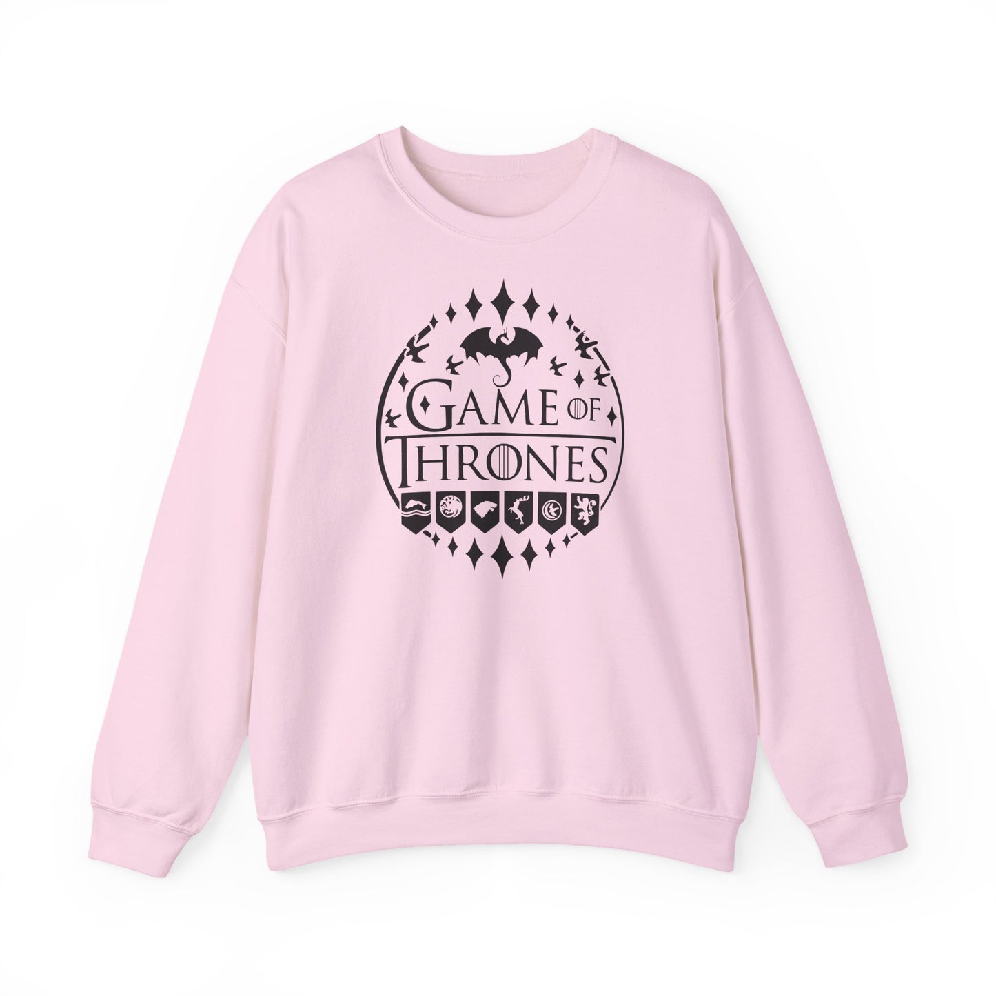 Game of Thrones Inspired Sweatshirt | Westeros Fantasy Crewneck | Dragon & Iron Throne Fan Gift | Unisex Cozy Bookish Sweatshirt