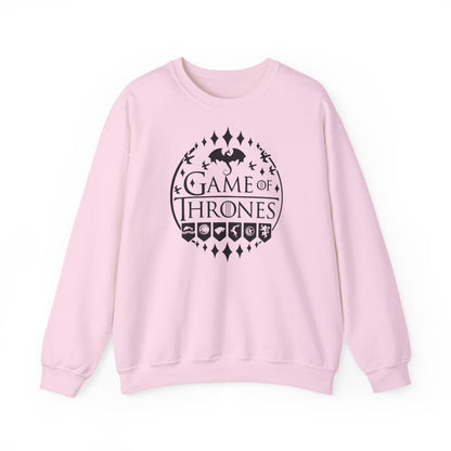 Game of Thrones Inspired Sweatshirt | Westeros Fantasy Crewneck | Dragon & Iron Throne Fan Gift | Unisex Cozy Bookish Sweatshirt