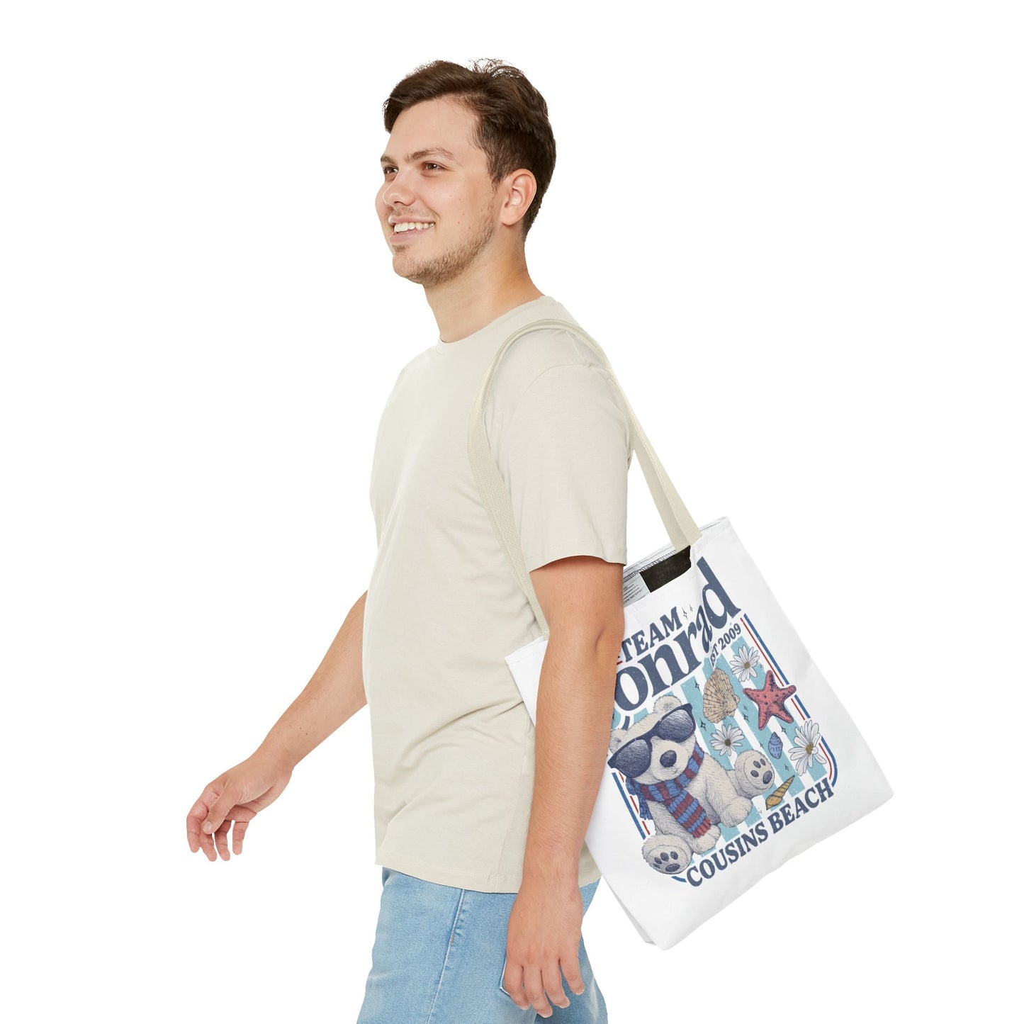 Summer I turned Pretty | Team Conrad Tote Bag | Junior Mint Bear Cousins Beach Tote | Summer Romance Book Bag