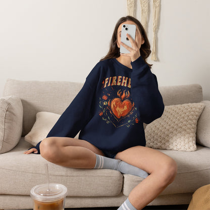 Fireheart Sweatshirt | Throne of Glass Inspired Crewneck | Fantasy Bookish Gift | Romantasy Reader Sweatshirt
