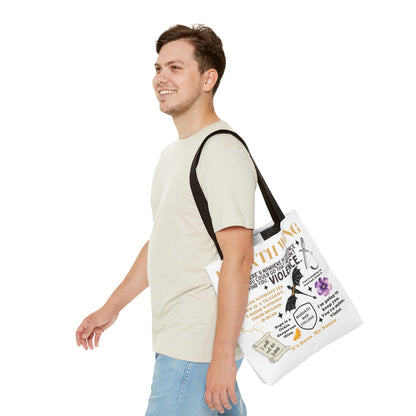 Fourth Wing Quote Tote Bag | Basgiath, Dragons & Violet Romance Design