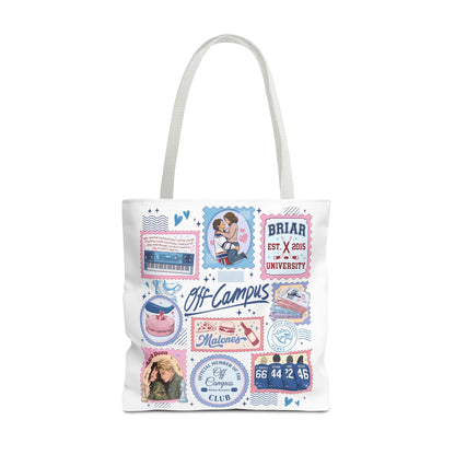 Off Campus Inspired Tote Bag | Hockey Romance Book Lover Tote | Briar U Fan Gift | College Romance Reader Bag | Bookish Market Tote
