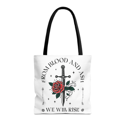 From Blood and Ash Tote Bag | We Will Rise Fantasy Bookish Bag
