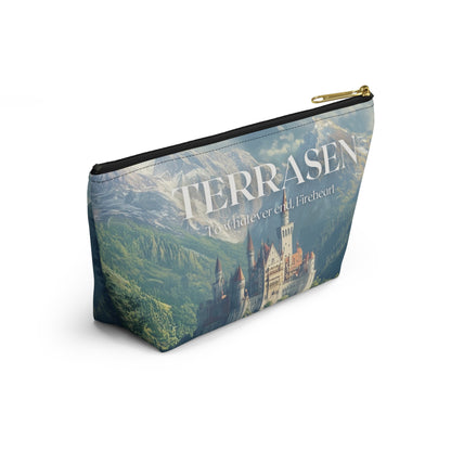 Terrasen Castle Cosmetic Bag | Throne of Glass Inspired Makeup Pouch | Fireheart Quote Bookish Gift