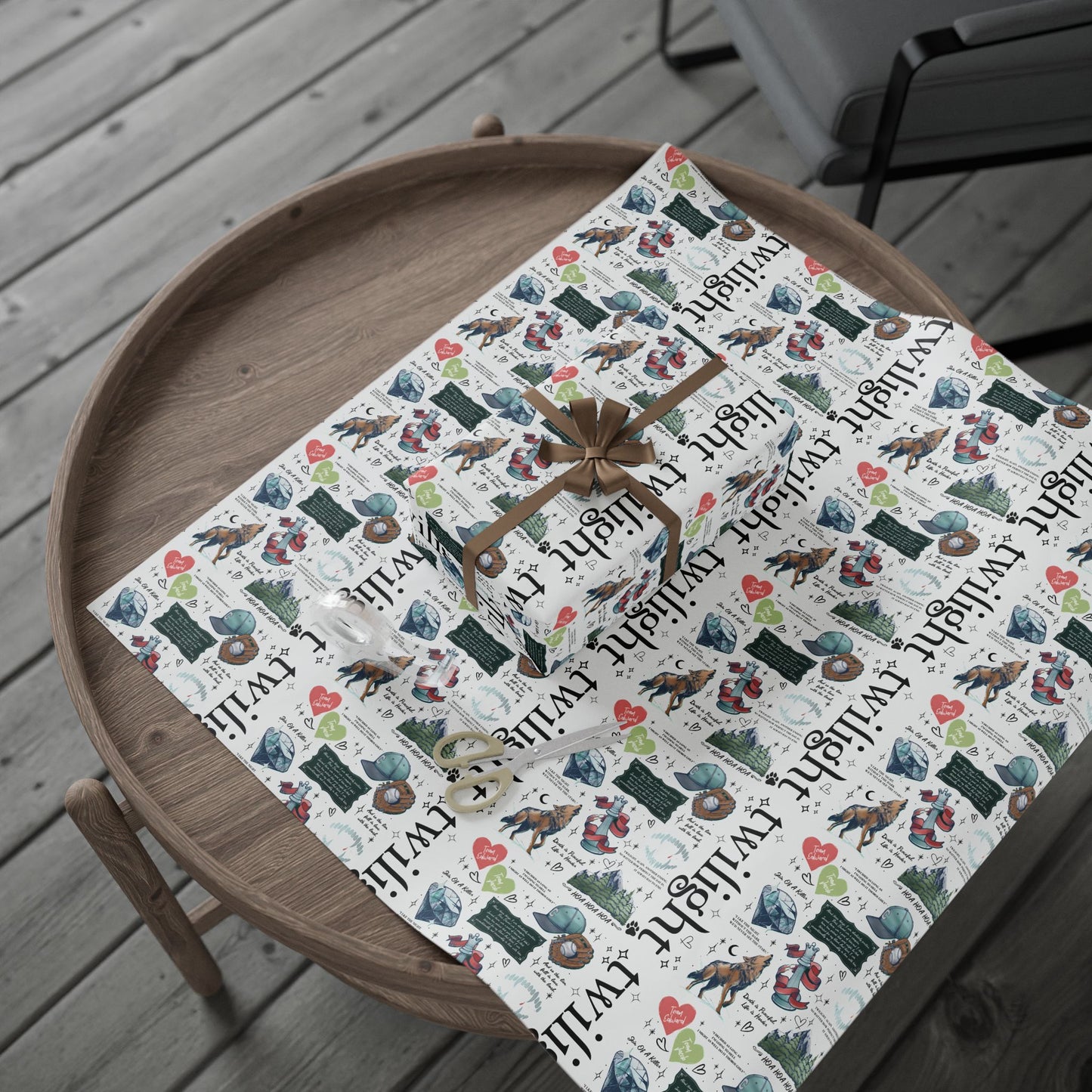 Twilight-Themed Wrapping Paper - Eco-Friendly Gift Wrap, Holiday Packaging, Art Print Gift Wrap, Birthday Wrap, Cute Gift Supplies