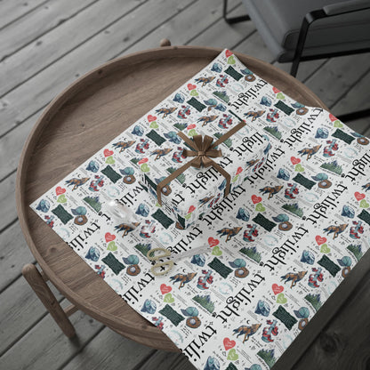 Twilight-Themed Wrapping Paper - Eco-Friendly Gift Wrap, Holiday Packaging, Art Print Gift Wrap, Birthday Wrap, Cute Gift Supplies