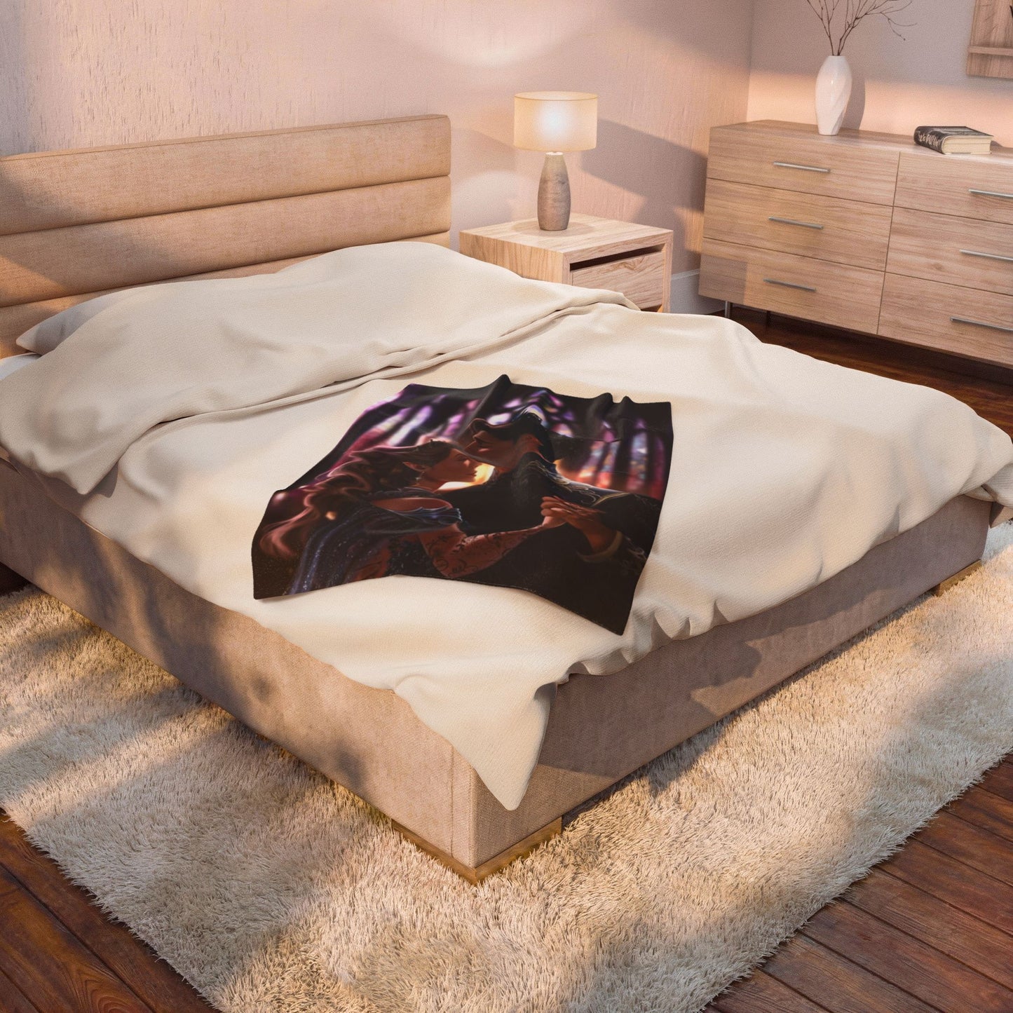 Rhysand & Feyre Starfall Dance Blanket | ACOTAR Inspired Romantic Fae Throw