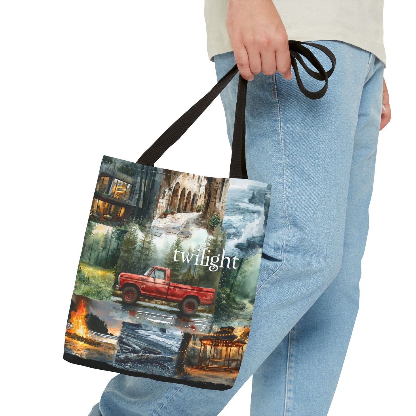 Twilight Inspired Tote Bag | Bellas Truck & Forks Forest Scene