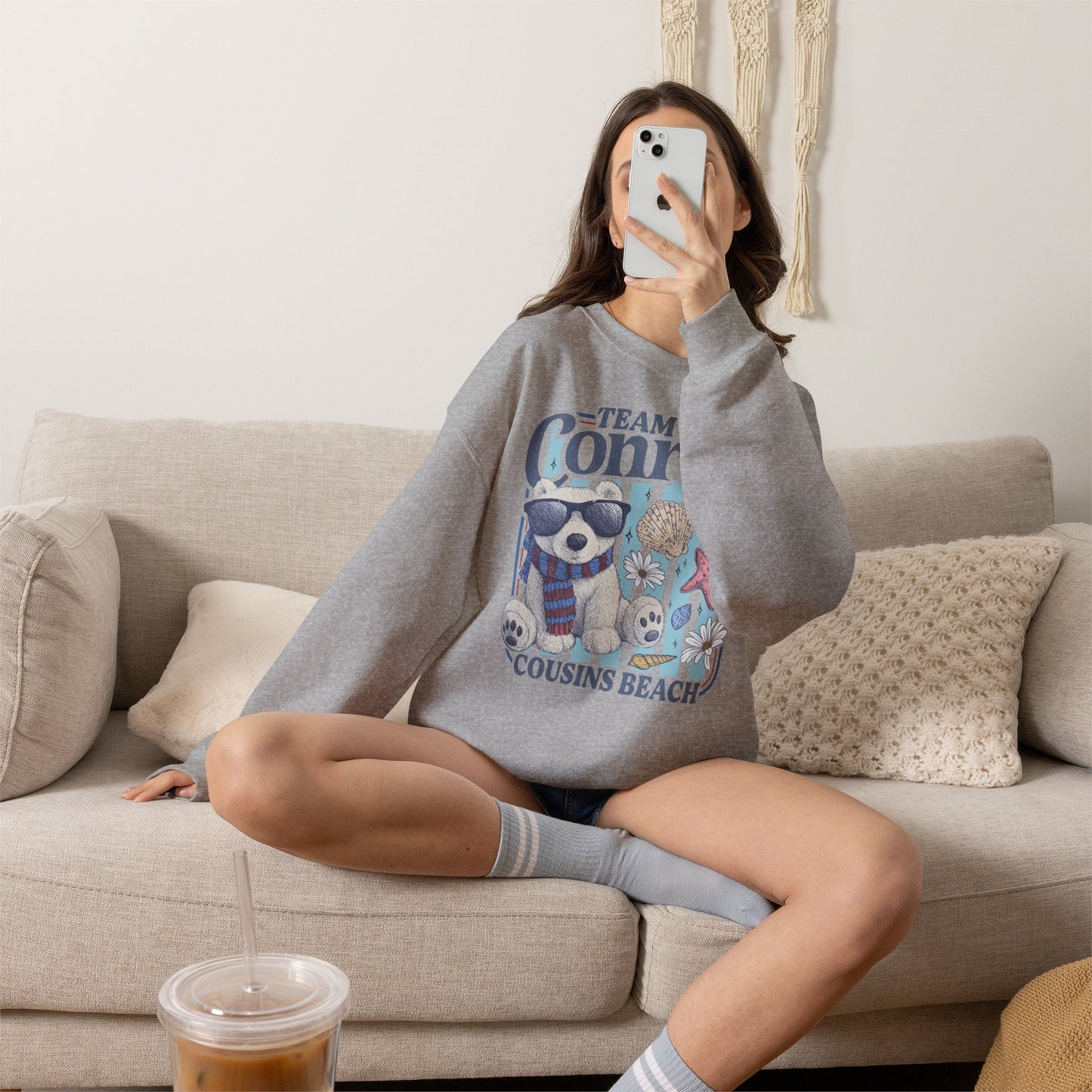 Team Conrad Sweatshirt | Cousins Beach Retro Sweatshirt | Summer I Turned Pretty Inspired Crewneck | Beach Romance Bookish Gift