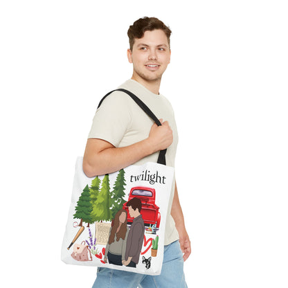 Twilight Inspired Tote Bag | Bookish Linen Bag | Forest Romance Aesthetic