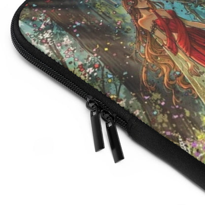 Lightlark Fantasy Laptop Sleeve | Isla & Grim | Enchanted Forest and Castle Design