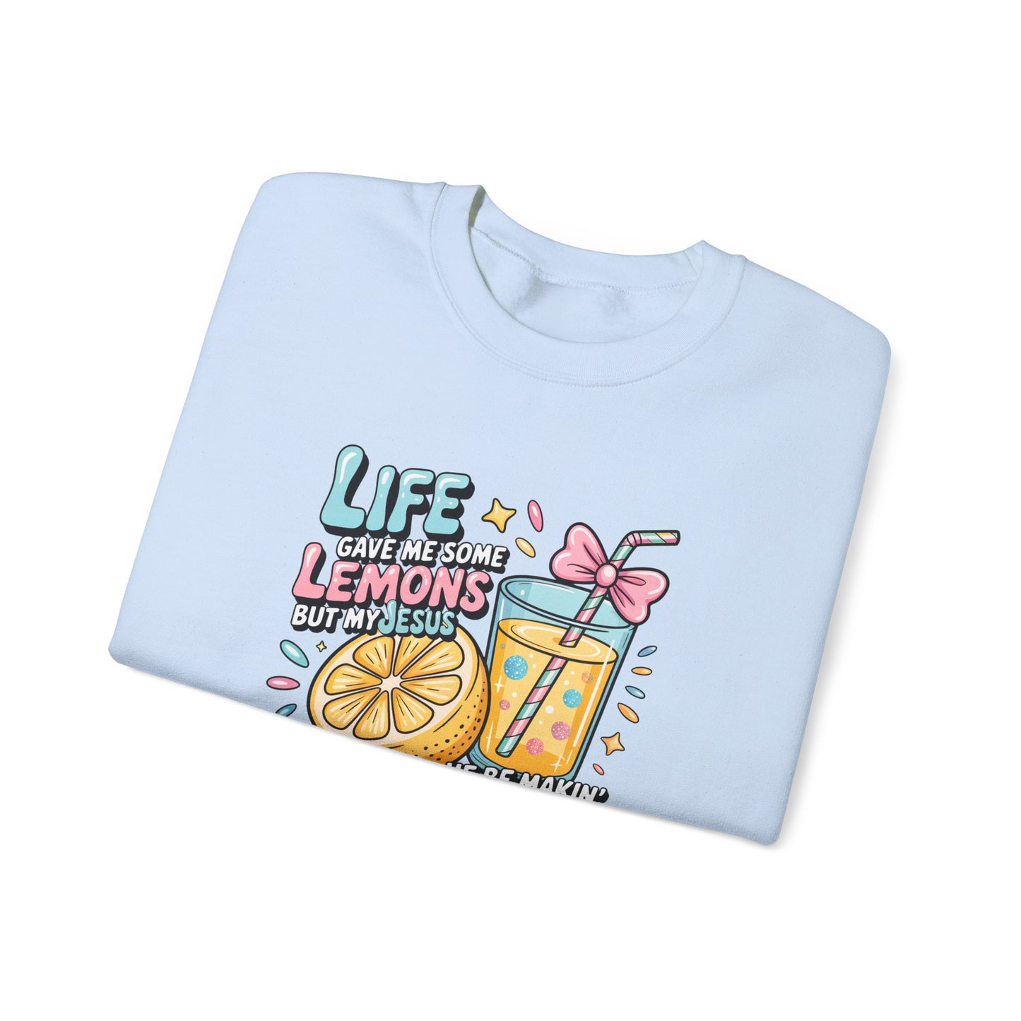 Life Gave Me Lemons But My Jesus He Be Makin' Lemonade Sweatshirt | Christian Sweatshirt | Forrest Frank Inspired Crewneck | Faith Graphic Pullover | Cute Christian Gift