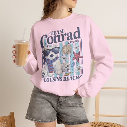 Team Conrad Sweatshirt | Cousins Beach Retro Sweatshirt | Summer I Turned Pretty Inspired Crewneck | Beach Romance Bookish Gift