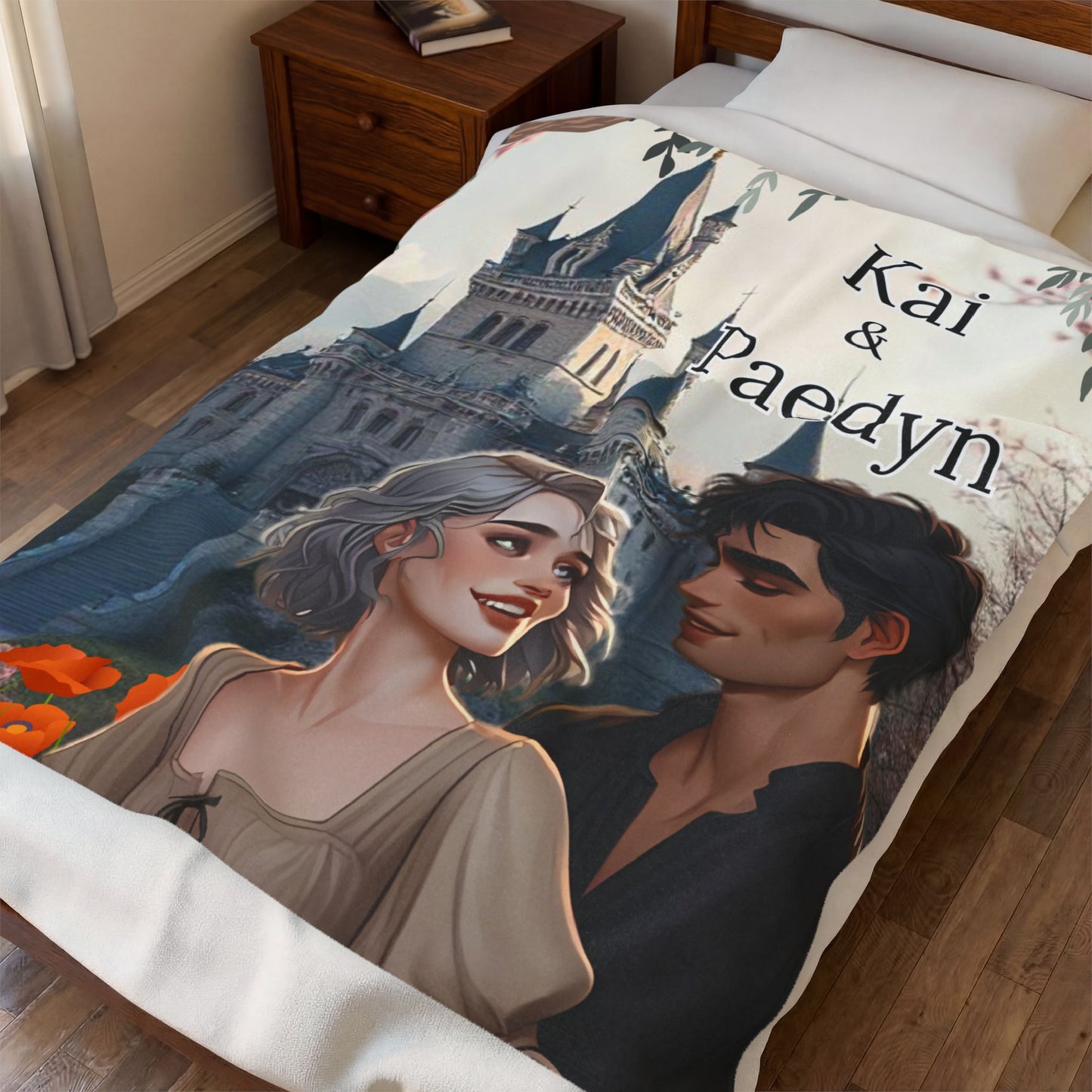 Powerless-Inspired Kai & Paedyn Fairytale Castle Blanket