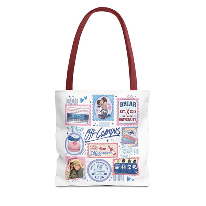 Off Campus Inspired Tote Bag | Hockey Romance Book Lover Tote | Briar U Fan Gift | College Romance Reader Bag | Bookish Market Tote