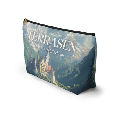 Terrasen Castle Cosmetic Bag | Throne of Glass Inspired Makeup Pouch | Fireheart Quote Bookish Gift