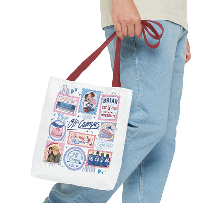 Off Campus Inspired Tote Bag | Hockey Romance Book Lover Tote | Briar U Fan Gift | College Romance Reader Bag | Bookish Market Tote