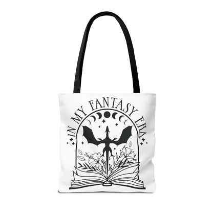 In My Fantasy Era Tote Bag | Dragon Book Lover Bag