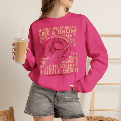 Red Rising "If Your Heart Beats Like a Drum" Sweatshirt | Reaper Quote Crewneck | Sci-Fi Fantasy Book Lover Gift | Howler Inspired Pullover
