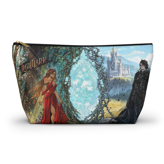 Lightlark Cosmetic Bag | Isla & Grim by the Enchanted Portal | Fantasy Zipper Pouch for Book Lovers